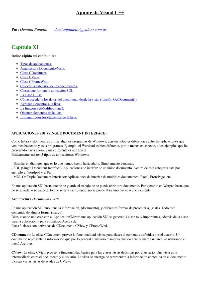 Imágen de pdf Apunte de VC++ 6 - Capítulo XI